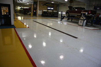 Brown Motors: epoxy flooring petoskey